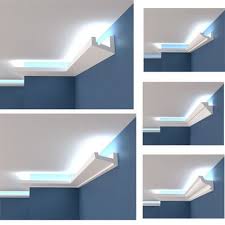 Polystyrol Stuckleiste Lichtprofile Led Indirekte Beleuchtung Hartschaum 2m 12m Mob Beleuchtung Wohnzimmer Indirekte Beleuchtung Beleuchtung Wohnzimmer Decke