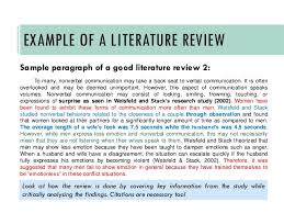 The fact that a researcher is. Writing A Literature Review A Quick Guide