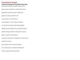Cost Of Lexapro In Uk Cheap Escitalopram Online Lexapro Going Back On Drinking Alcohol With Lexapro Side Effects Getting Off Of Lexapro Lexapro Night Lexapro Ppt Download