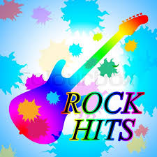 Rock Hits Indicates Music Charts And Stock Image