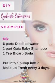 1 foam pump bottle (available here) 1 tablespoon of baby shampoo 1 teaspoon of baking soda distilled water instructions: How To Clean Your Eyelash Extensions Diy Eyelash Extensions Eyelash Extensions Care Eyelash Extensions