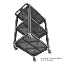 Life is complicated and tuffy is here to provide peace of mind for you on your travels. Black Plastic Tuffy Utility Cart 3 Shelves 184367bk Globalindustrial Com