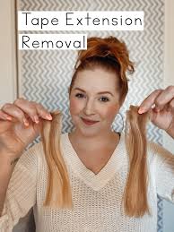 How to remove the hair extension safely? Karen Allen Salon How To Remove Tape In Extensions At Home Facebook