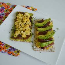 Wasa Avec Avocat Oeuf Brouille Au Safran Oignon Rouge Caramelise Ig All Healthyy Cuisine Avocat Safran