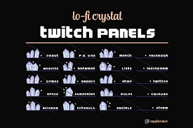 Some channel or role ideas for discord? Purple Crystal Twitch Profile Panels W Stars 21 Twitch Etsy In 2021 Instagram Username Ideas Usernames For Instagram Username Ideas Creative