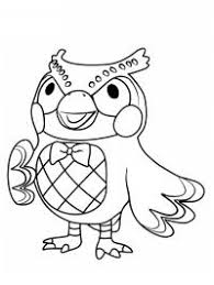 Coloring page tropical bird resplendent quetzal image vectorielle. Owl Animal Crossing Coloring Page 1001coloring Com