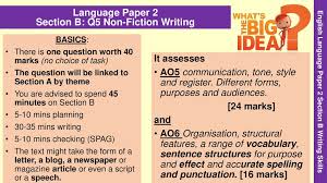 Language paper 2 question 5 power model answer / how i got a 9 in gcse english literature you can too the exam coach.there are two, three, four, five or six marks in each level; English Language Paper 2 Question 5 Viewpoint Writing Ppt Download