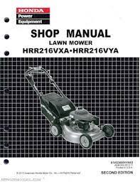 Cutting/dismemberment hazard of hand, mower blade—stay away from moving parts; Honda Mower Repair Manual