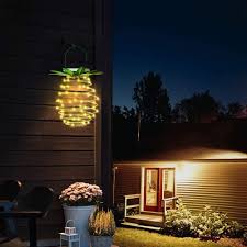 Vtechology Pineapple Solar Light In 2020 Solar Lights Garden Solar Lanterns Solar Lantern Lights