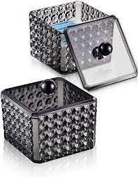 Loni kalbhor, india packaging contents: Amazon Com Qtip Holder Q Tip Holder Black Cotton Ball Holder Acrylic Qtip Dispenser Cotton Swab Holde Cotton Ball Holder Qtip Holder Bathroom Organization