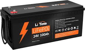 Buy LiTime 24V 100Ah LiFePO4 Lithium Battery Built in 100A BMS 4000 Cycles  Rechargeable Battery Max 2560W Load Power Perfect for RVCamper Solar Marine  OverlandVan Off Grid Applications at Ubuy Pakistan