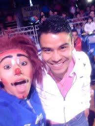 Gran visita de nuestro amigo Pablo Barerra a la gran carpa de Lapizito  gomita y Lapizin!!! ⚽️😁 #FotoPalFace