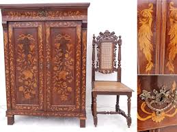 Vertiko Holland Barock Marketerie Schrank Louis Xvi Seize Rokoko Haus Deko Antike Mobel Rokoko