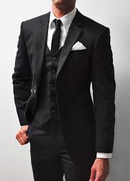 Black 3 Piece Suit Combinations Traditional 3 Piece Tuxedo Empire Customs Tailored Wedding Suit Black Suit Men Black Suit Wedding