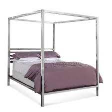 Canopy bed with free delivery to 48 states. Bassett Mirror Silver Queen Poster Bed