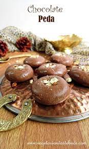 Chocolate Peda Recipe Chocolate Milk Peda Recipe How To Make Chocolate Peda For Diwali Vegetarian Tastebuds Recipe Peda Recipe Diwali Sweets Recipe Chocolate Recipes