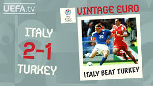 Definitely the main reason germany won today. Italy 2 1 Turkey Euro 2000 Vintage Euro Youtube