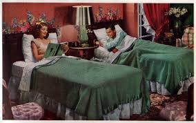 For many married americans, nighttime means curling up in a bed shared with their spouse. Separate Beds Good Or Bad Vintage Housewife Retro Housewife Bedroom Vintage