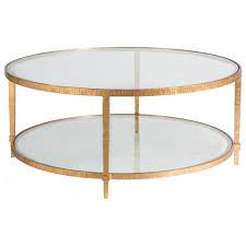Round coffee table furniture glass shelves interior coffee table with shelf round cocktail tables table glass top table gold coffee table. Adrien Round Coffee Table Gold Leaf Finish Luxe Home Company