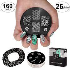 Vaga 26 Nail Stamping Plates Acrylic Nail Kit As 160 Nail Stamp Designs To Match Your Gel Nail Polish A Acrylic Nail Kit Nail Stamping Plates Nail Art Supplies