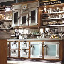 Cucina Componibile In Acciaio Inox E Legno Con Isola Bar Barman By Marchi Cucine Design Cucine Ripiani Per Cucina Arredamento Salotto Cucina