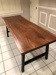 Live Edge Dining Table Black Walnut Etsy In 2021 Live Edge Dining Table Live Edge Wood Dining Table Live Edge Kitchen Table