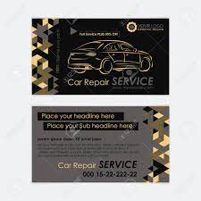 How do i create a custom business card? Automotive Service Business Card Template Car Diagnostics And Transport Repair Create Your Own Business Cards Mockup Vector Illustration Royalty Free Cliparts Vectors And Stock Illustration Image 69774602