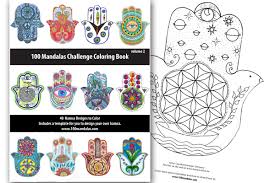 From underwater creatures, reptiles and forest friends to cute cats, sweet parrots. Hamsa Coloring Book How To Draw Mandalas And The 100 Mandalas Challenge With Kathryn Costa