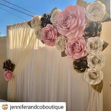 Big paper flowers for backdrop. Birthday Drink Paper Flower Backdrop Flower Backdrop Paper Flowers