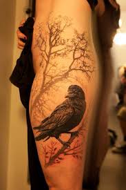 Awesome Raven Crow Tattoo Raven Tattoo Tattoo Themes Tattoos