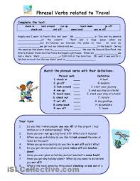 Phrasal Verbs Related To Travel Travel English Verb Teaching Vocabulary