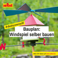 Windspiel Klappermuhle Selbst De In 2020 Windspiele Wind Windmuhle