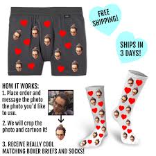 Stocking Stuffer For Him Boxer Briefs Personalized Boxers Etsy