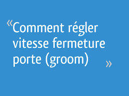 How to groom a poodle yourself. Comment Regler Vitesse Fermeture Porte Groom 11 Messages