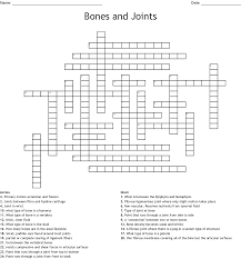 Bone comprises the structure of the skeletal system and provides lever arms for locomotion. Skeletal System Crossword Wordmint