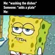 Washing Dishes Spongebob Squarepants Know Your Meme