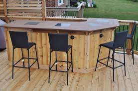 otter creek construction cedar deck bar 5 outdoor patio bar deck bar patio bar
