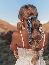 Bandana with a tousled ponytail. 23 Cute Bandana Hairstyles You Will Love The Trend Spotter