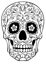 Sugar Skull Coloring Pages Getcoloringpages Free Printable Sugar Skull Coloring Pages Yw8 Skull Coloring Pages Sugar Skull Drawing Skull Template