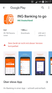 5.0 key lime pie or above. Ing Diba Banking App Samsung Community