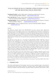 Haccp merupakan salah satu bentuk manajemen resiko yang. Pdf Value Chain Of Halal Certification System A Case Of The Malaysian Halal Industry