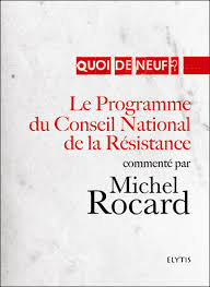 We did not find results for: Le Programme Du Conseil National De La Resistance Broche Michel Rocard Achat Livre Fnac