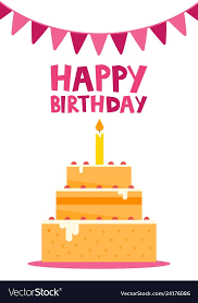 From the age birthday card range designed by coconutgrass this 18th birthday card is printed in a script style typography. Happy Birthday Card Design With Cake Vector Illustration Download A Free Preview In 2021 Happy Birthday Card Design Happy Birthday Greeting Card Happy Birthday Cards