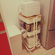 キッチン ひとり暮らし ikeaワゴン 無印良品のインテリア実例 2019 03 21 21 19 15 roomclip ルームクリップ インテリア 実例 インテリア ikea ワゴン