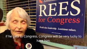 Rigorously scientific voter exit interview #2: candidate Rees received 100%  of the voters between the ages of 89 and 100 who were included in this  sample.