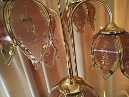 Lotus Flower Tulip Lamp 5 Light Floor Lamp Glass Petal Shades Mid Century Tulip Lamp Flower Floor Lamp Lotus Lamp