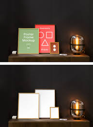 Poster Frames Mockup Mr Mockup Graphic Design Freebies In 2020 Poster Frame Graphic Design Freebies Frame Mockups