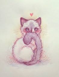 Pinterest Cute Cat Illustration Cute Cat Drawing Cute Animal Drawings