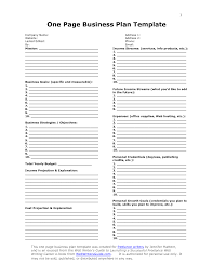 Pin On One Page Business Plan