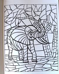 Creative Haven Animal Mosaics Coloring Book Creative Haven Coloring Books Jessica Mazurkiewicz 9780486781778 Amazo Mosaicos Pinturas Materiales Didacticos